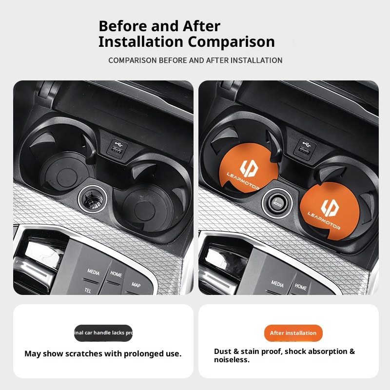 Suitable For Zero Running C01/T03/S01/C11 Interior Modification Supplies Car Cup Holder Storage Mat_voghion.com