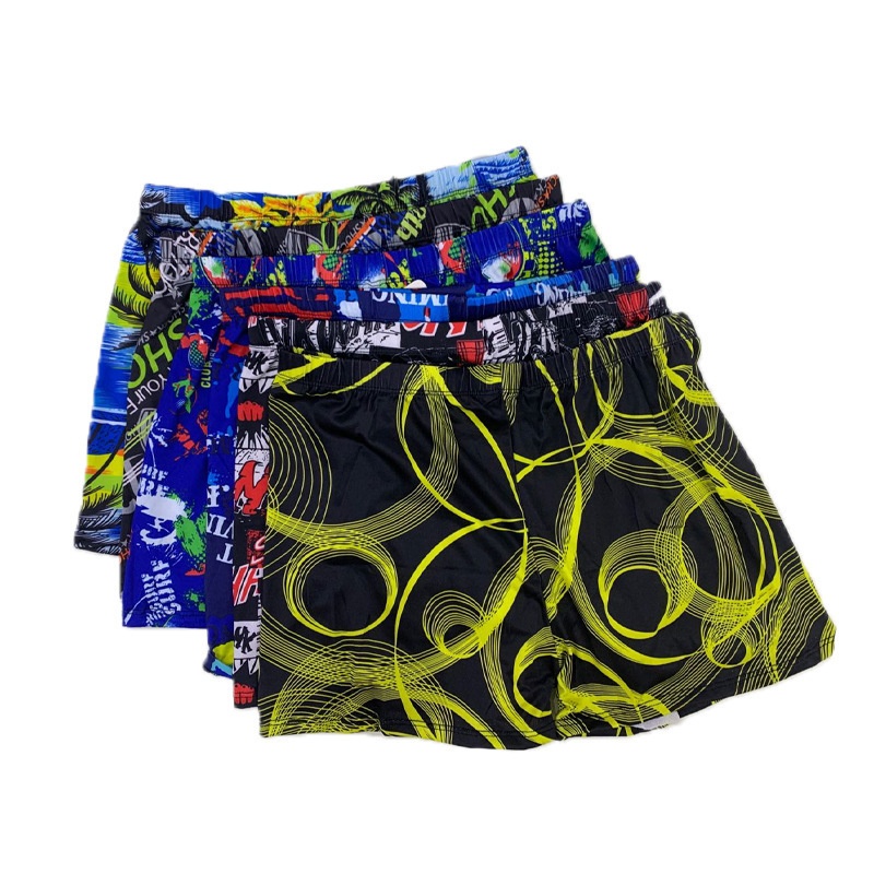 001 Fashion Men's Swim Trunks Boxer Adult Printed Hot Spring 2025 New Loose Swimming Shorts For Men_voghion.com