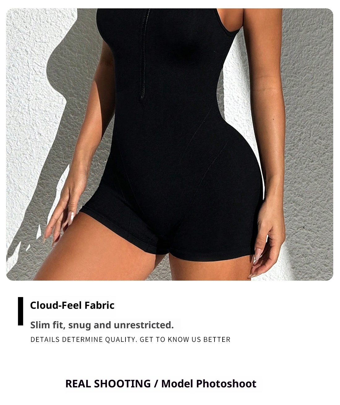 ActiveGo ActiveGo Hujin Cross-Border European And American Zipper Short Sleeve Shorts Yoga For Women Outdoor Fitness Tight Sports Jumpsuit_voghion.com