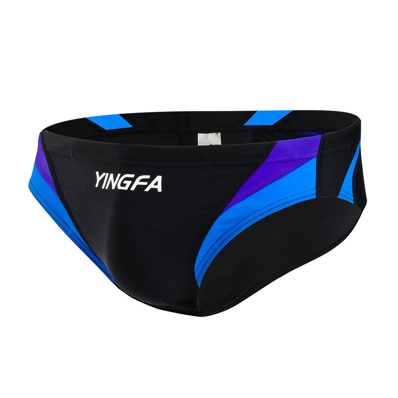 001 Yingfa Men's Racing Training Triangle Adult Children Professional Competitive Swim Trunks_voghion.com