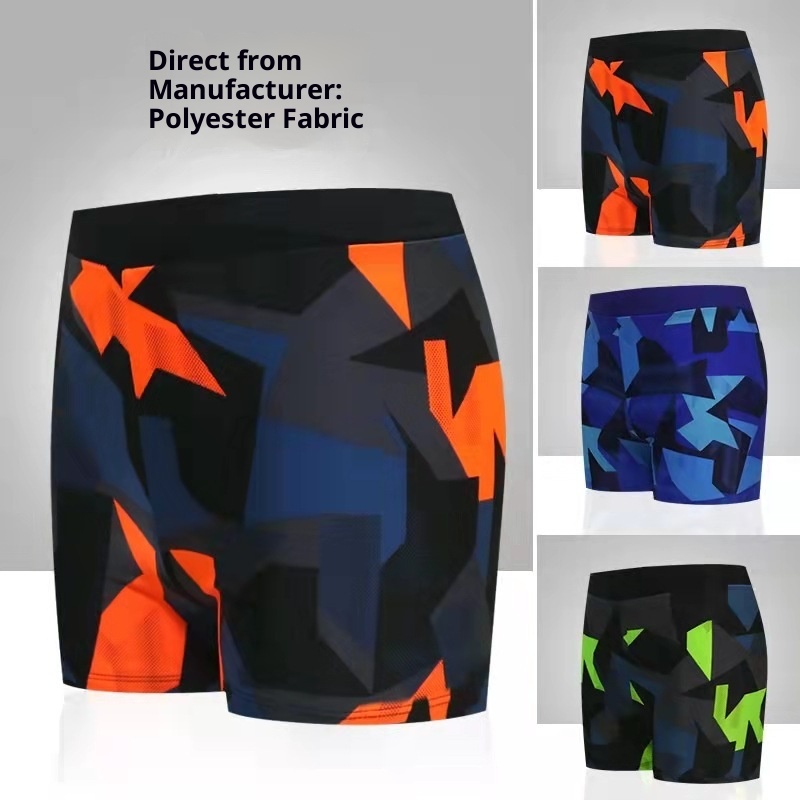 001 Badehose in Übergröße für Herren, schnelltrocknende, lockere Boxershorts, große Größe, geeignet für heiße Quellen und zum Schwimmen_voghion.com