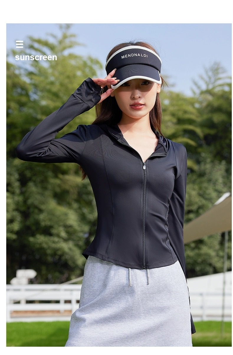 ActiveGo ActiveGo Nuovi indumenti per donna, protezione UV, giacca estiva effetto ghiaccio, abbigliamento sportivo sottile e aderente per esterni con protezione solare_voghion.com
