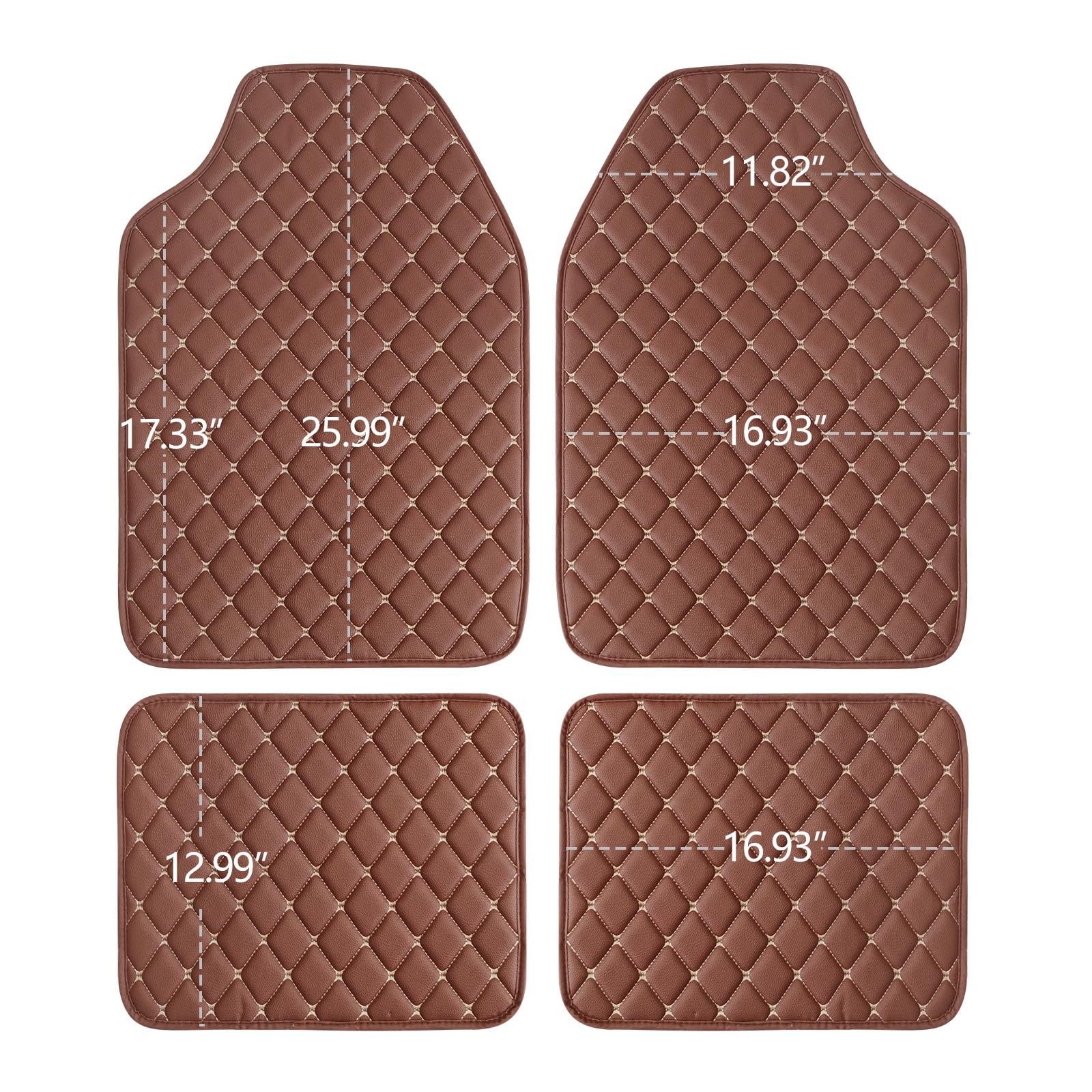 Small Deng Small Deng Cross-border Universal Car Floor Mats Waterproof Dirt-resistant Non-slip Quilted_voghion.com