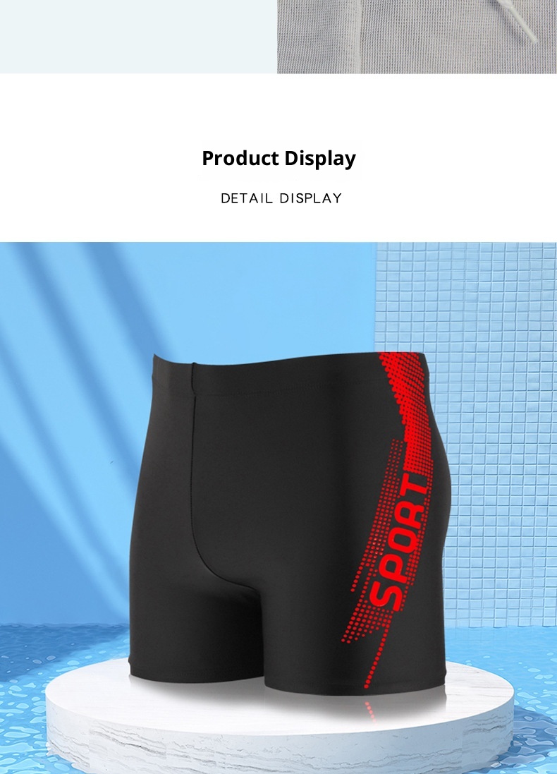 001 Adult Swimwear Set Manufacturer Wholesale Plus Size Quick-Dry Five-Point Trunks Cap Swim Goggles Men's Swimming Gear_voghion.com