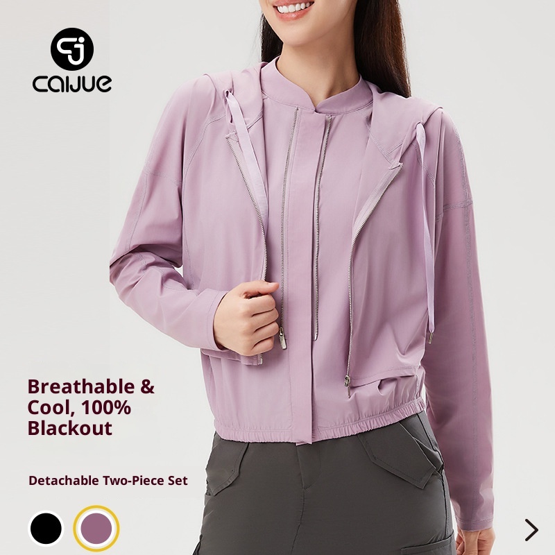 ActiveGo ActiveGo Autumn New Sports Women's Sunscreen Breathable Three-in-One Jacket Outdoor Casual All-Match Outer Wear Yoga Fitness_voghion.com