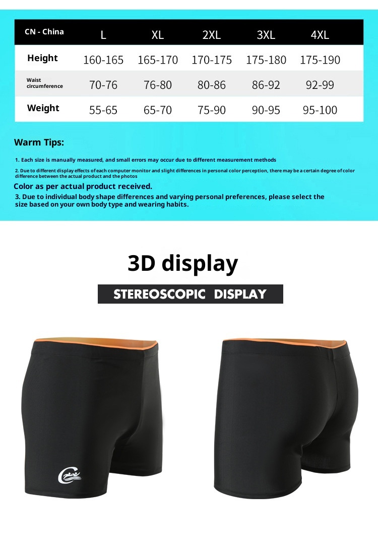 001 Schnelltrocknende Badehose in Übergröße für Erwachsene, Badehose für Herren, geeignet für heiße Quellen, Hersteller-Großhandel_voghion.com