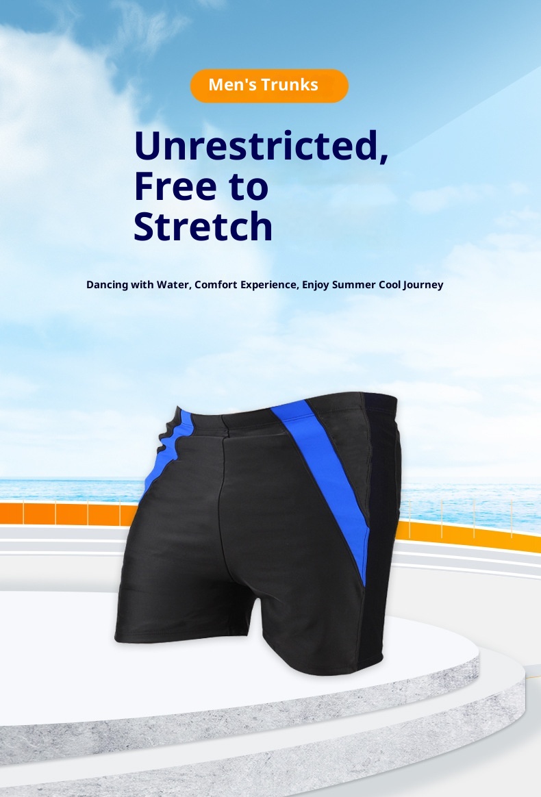 001 Pantaloncini da bagno larghi a cinque punti per uomo di grandi dimensioni, ad asciugatura rapida, all'ingrosso_voghion.com