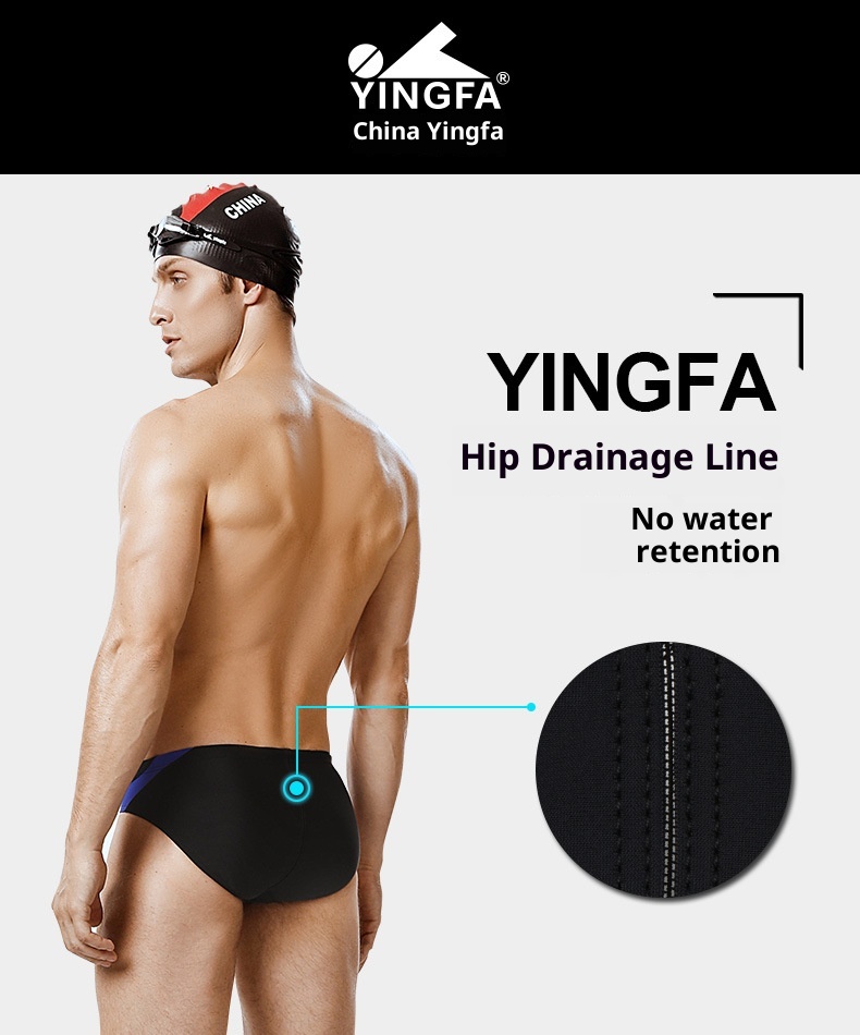 001 Yingfa Herren-Triangel-Badehose, Rennbadehose für Erwachsene, professionelles Training, Wettkampfbademode 9617_voghion.com