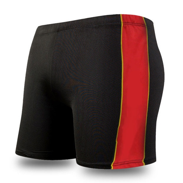 001 Men's Loose Adult Swim Trunks Plus Size Hot Spring Vacation Beach Anti-Embarrassment Boxer Shorts Quick-Dry Comfortable_voghion.com