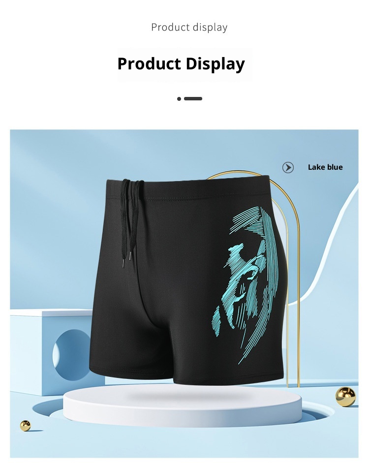 001 Bequeme Boxershorts für Erwachsene in Übergröße, schnelltrocknend, Badehose für Herren_voghion.com