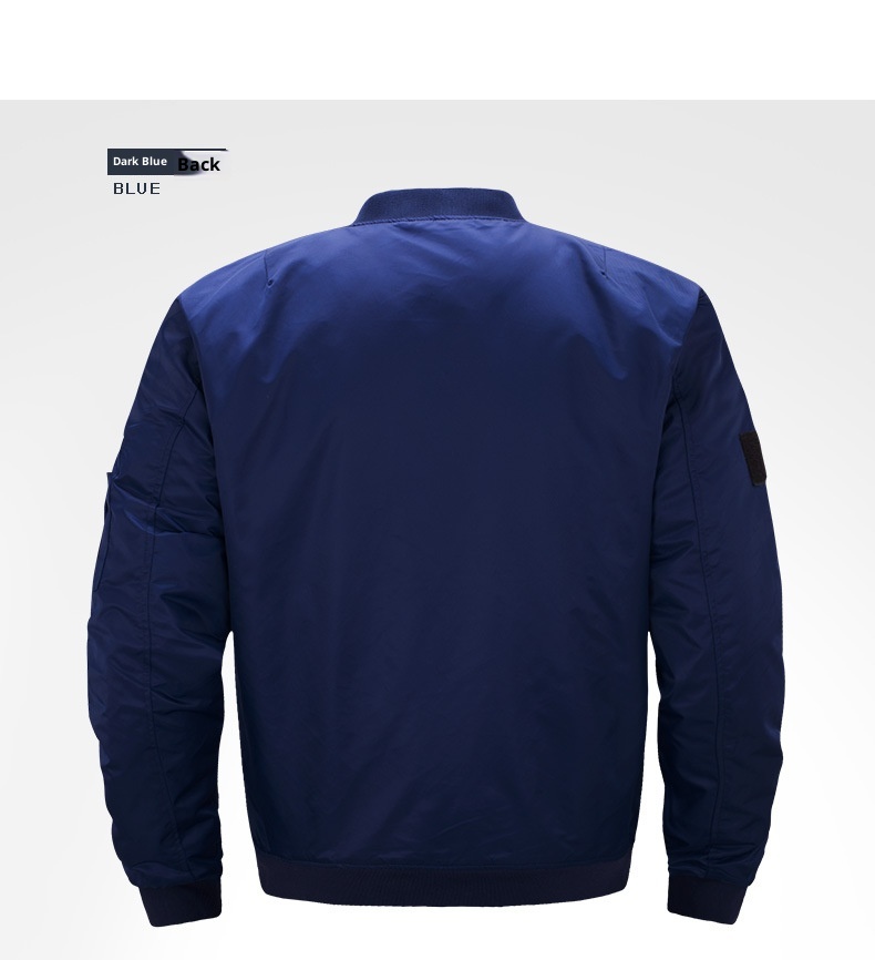 ActiveGo ActiveGo Cross-Border US European Plus Size Men's Loose Cotton Bomber Jacket Trendy_voghion.com