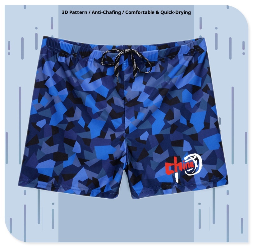 001 National Trend Neue Herren-Badehose in Übergröße mit Print, Boxershorts, schnelltrocknend, professionell_voghion.com