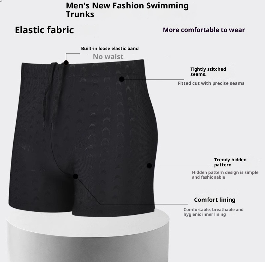 001 Fabrikverkauf: Badehosen für Herren, professionelle Badeshorts für Erwachsene, Boxershorts-Stil, Übergrößen, Spezialangebot für Thermalbäder_voghion.com