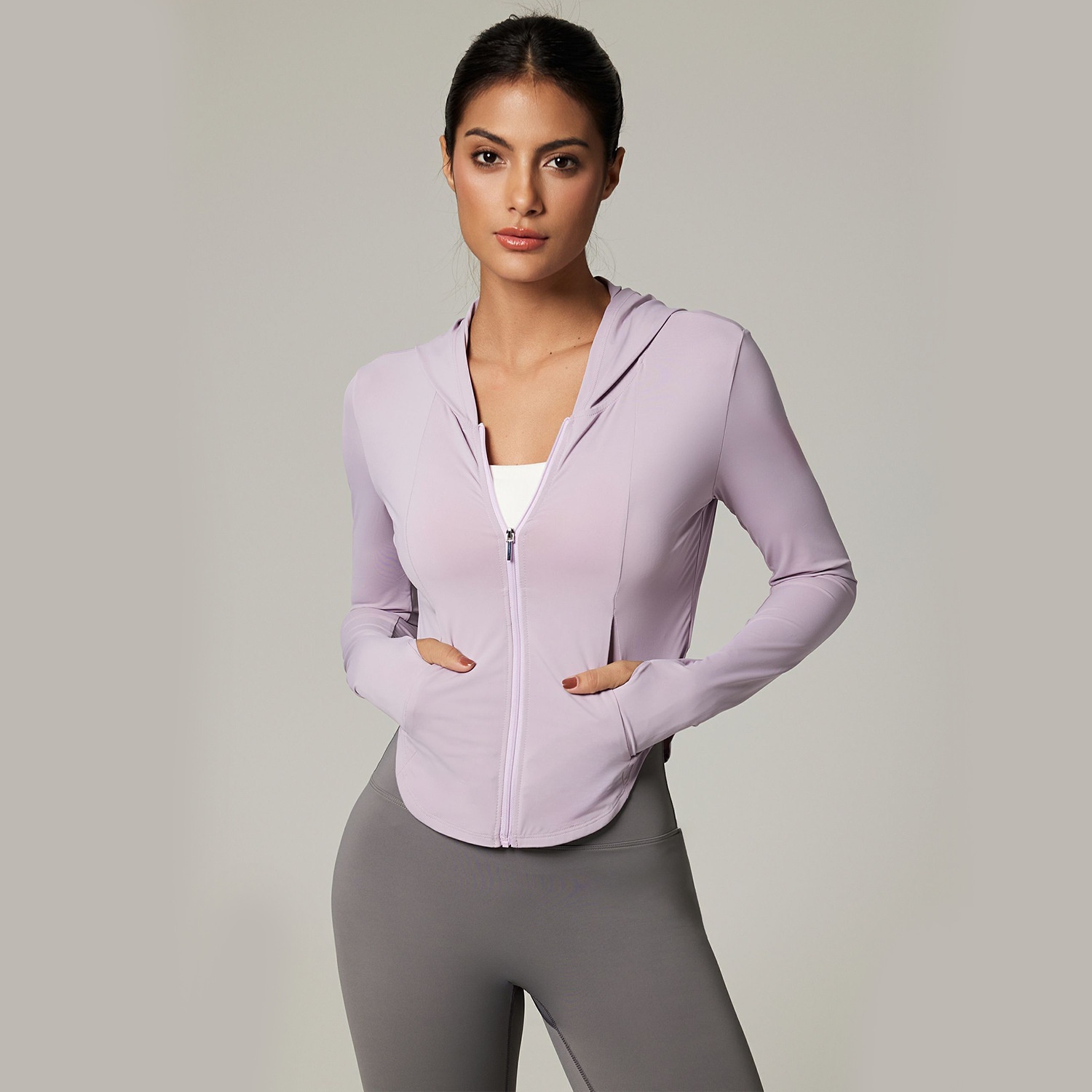 ActiveGo ActiveGo Cross-border Foreign Trade Hooded Thin per donna Outdoor Sports Ice Silk Protezione solare Abbigliamento Ciclismo Escursionismo Pelle_voghion.com