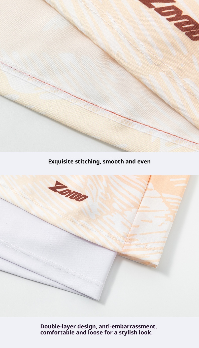 001 Men's New Quick-Dry Large Size Anti-Embarrassment Adult Gear Full Set Loose Beach Swimming Trunks For Hot Springs_voghion.com