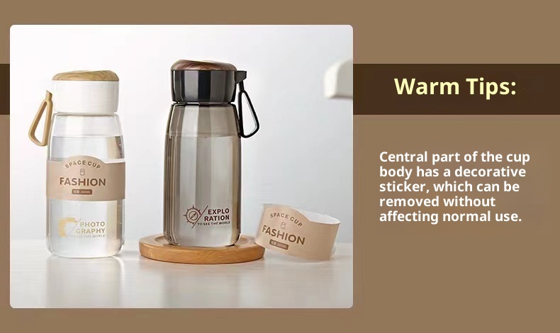 001 Spazio Uomini e Donne Studenti Sport Tè Portatile Anti-caduta All'aperto Piccolo Carino Casual Tazza d'Acqua in Plastica_voghion.com