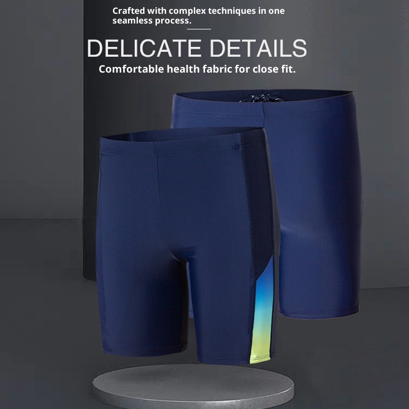 001 Sanqi Herren-Badehose, Boxershorts, lockere Passform, modisch für Studenten und Erwachsene, sexy, niedrige Taille, sportlich, Übergröße_voghion.com