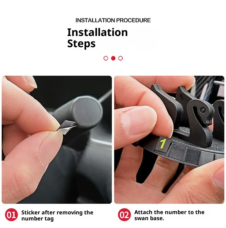 Xiao Deng Handyhalterung, multifunktional, mit Nationalflagge, rutschfest, für Armaturenbrett, Instrumententafel, Auto-Ablagematte, Parkplatznummernschild_voghion.com