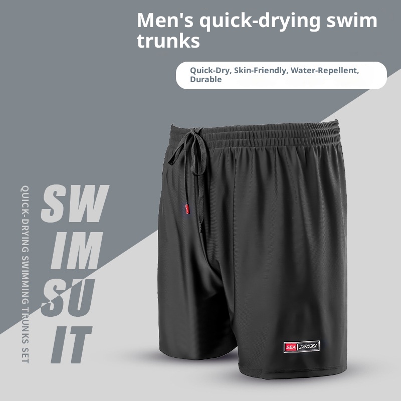 001 Herren-Boxershorts, Dreiviertellänge, schnelltrocknend, lockere Passform, Badehose für Jungen bis 140 kg, Übergrößen, Bademode_voghion.com