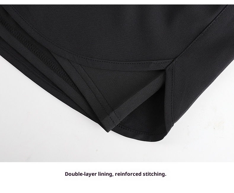 001 New Men's Trunks Double Layer Anti-Embarrassment Quick-Dry Plus Size Boxer Adult Swimwear Beach Shorts Swimming Gear_voghion.com