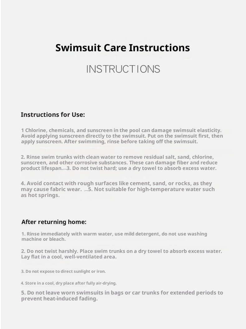 001 Baiya Men's Swimming Quick-Dry Adult Large Size Boxer Fashion Polyester Five-Point Hot Spring Anti-Embarrassment Swim_voghion.com