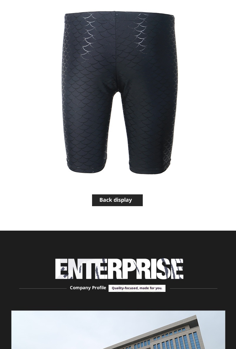 001 Aokailai Sports Five-Point Swim Shorts Men's Adult Water Fitness Student Training Competition Quick-Dry Breathable_voghion.com