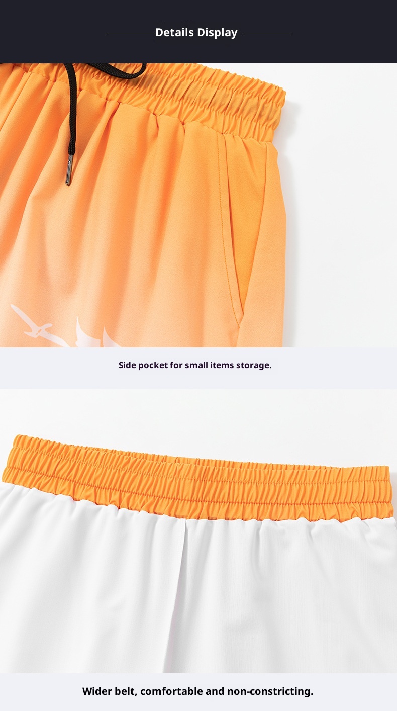 001 Men's New Quick-Dry Large Size Anti-Embarrassment Adult Gear Full Set Loose Beach Swimming Trunks For Hot Springs_voghion.com