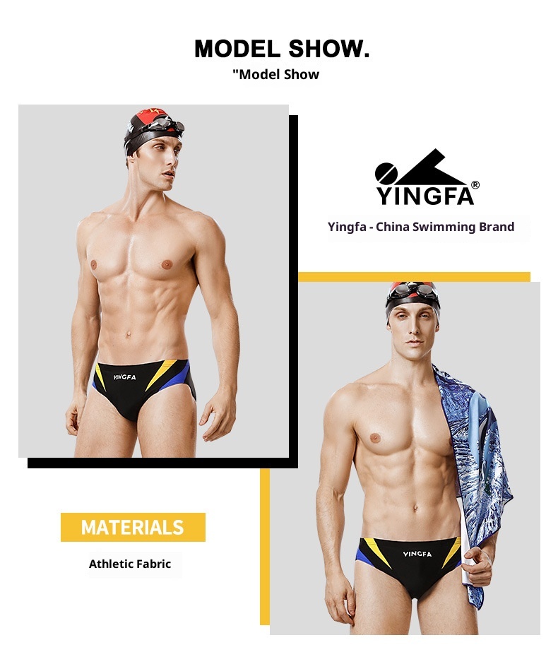 001 Yingfa Herren-Triangel-Badehose, Rennbadehose für Erwachsene, professionelles Training, Wettkampfbademode 9617_voghion.com