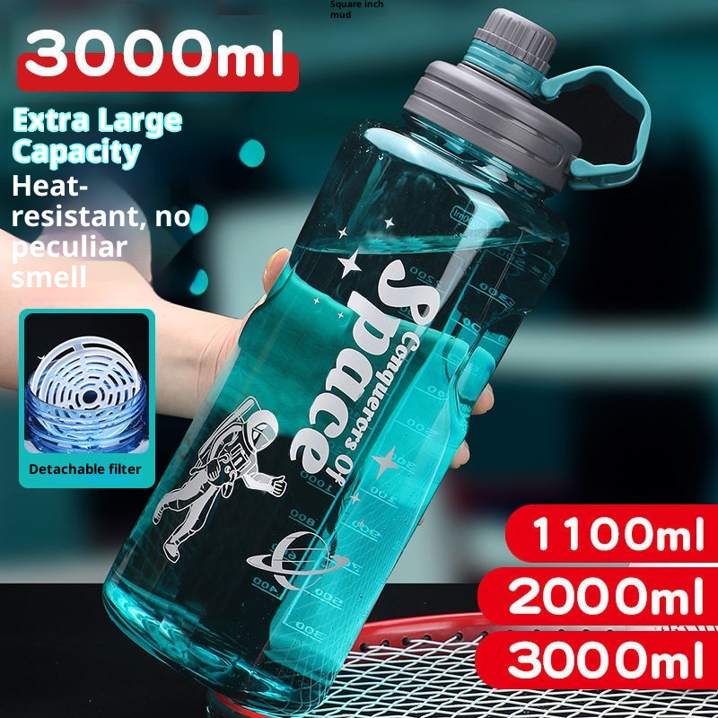 001 Bottiglia extra large per uomo, brocca d'acqua portatile di alta qualità, sport all'aria aperta, cantiere, spazio antiurto_voghion.com