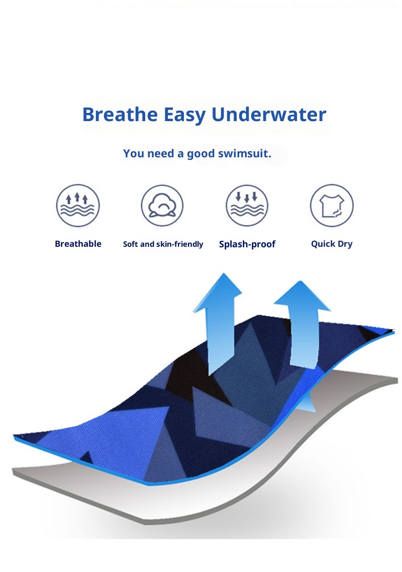 001 National Trend Neue Herren-Badehose in Übergröße mit Print, Boxershorts, schnelltrocknend, professionell_voghion.com