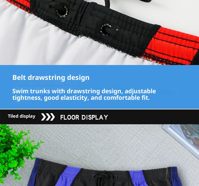 001 Plus Size Boxer Badehose für Erwachsene, schnelltrocknend, atmungsaktiv und bequem, Herren-Badehose für heiße Quellen_voghion.com