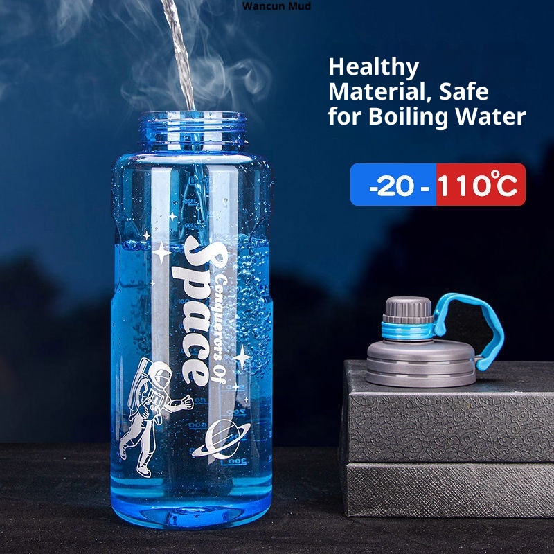 001 Bottiglia extra large per uomo, brocca d'acqua portatile di alta qualità, sport all'aria aperta, cantiere, spazio antiurto_voghion.com