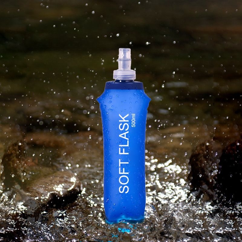 001 Outdoor-Sportart Laufflasche, weiche Trinkflasche, Marathon, beliebt, Wandern, Fitnesstasche, faltbarer Wasserbecher, lebensmittelecht, stoßfest_voghion.com