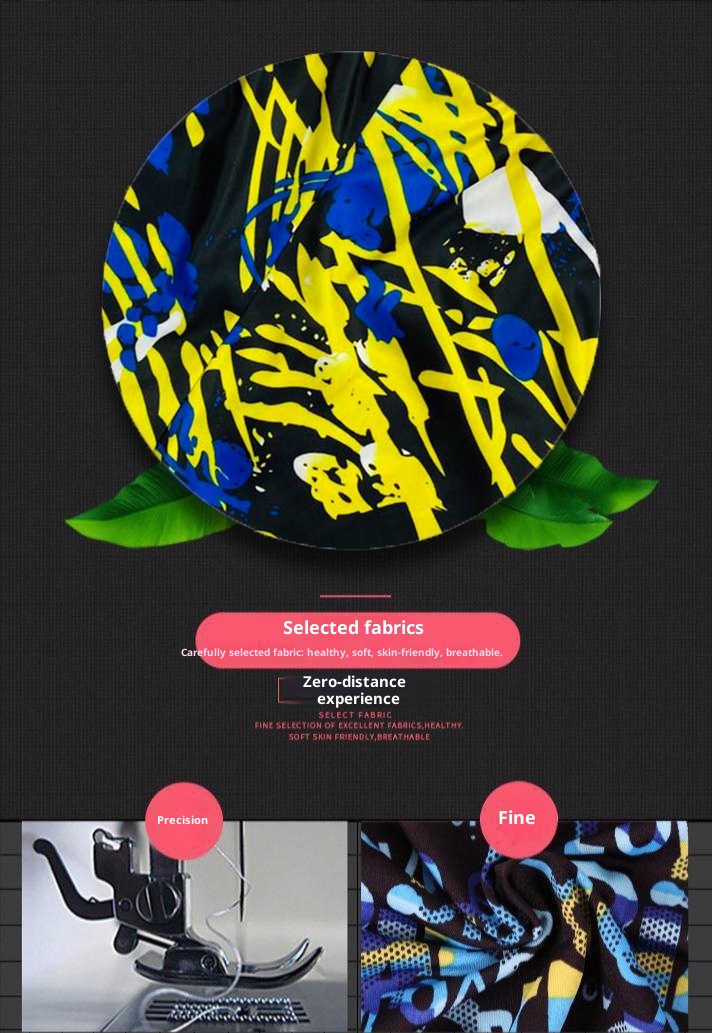 001 Anti-Peinlichkeits-Ausrüstung Boxershorts für Erwachsene in Übergröße, Hot Spring Herren-Badeanzug mit Blumenmuster, Set_voghion.com