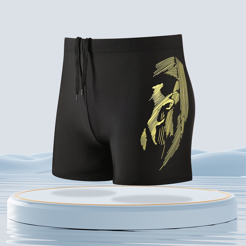 001 Heren Volwassen Comfortabele Boxershorts Plus Size Gear Snel Drogende Badkleding Zwembroek_voghion.com