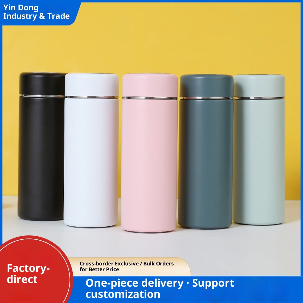 001 Mini tazza d'acqua portatile di piccola capacità, compatta e isolata in acciaio inossidabile, semplice e carina, all'ingrosso_voghion.com