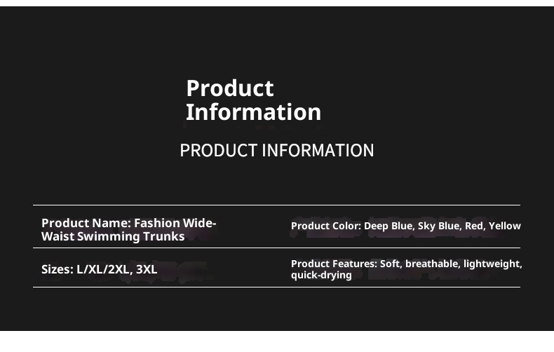 001 Bestseller Badehose gegen Peinlichkeiten, lockere Passform, Badehose für Erwachsene, Herren, breite Taille_voghion.com