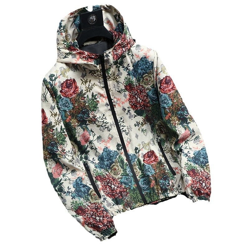 ActiveGo ActiveGo, marchio europeo alla moda, giacca con cappuccio di alta qualità da uomo, autunno, nuovo, cappotto stampato alla moda_voghion.com