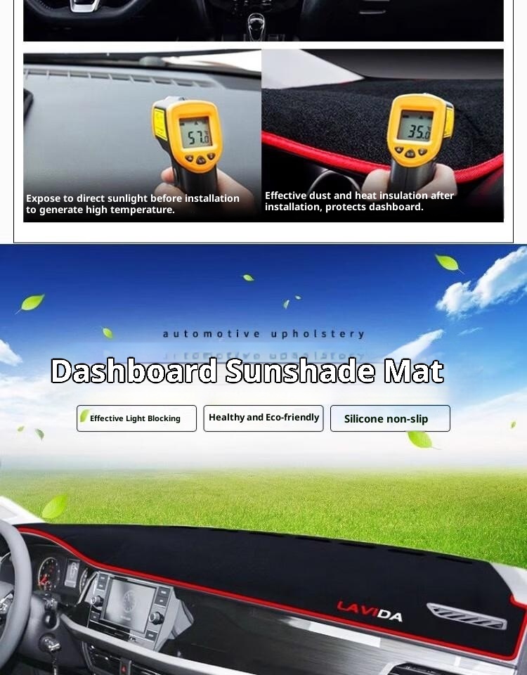 Xiaodeng Xiaodeng UN Landwind Xiaoyao Central Control Instrument Panel Light-Proof Mat Interior Modification Sunshade Heat Insulation Car_voghion.com