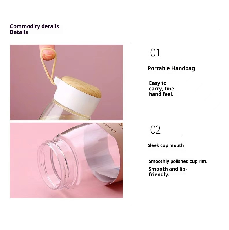 001 Spazio Uomini e Donne Studenti Sport Tè Portatile Anti-caduta All'aperto Piccolo Carino Casual Tazza d'Acqua in Plastica_voghion.com
