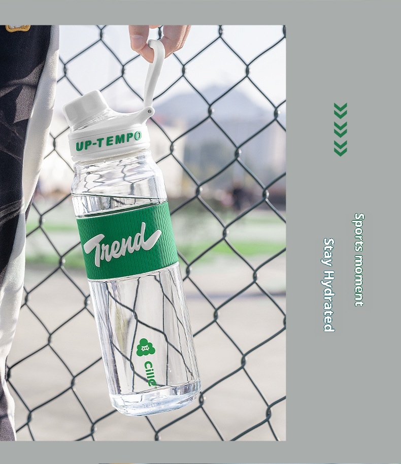 001 Xile Borraccia sportiva portatile per studenti, in plastica, da uomo, con capacità extra large_voghion.com