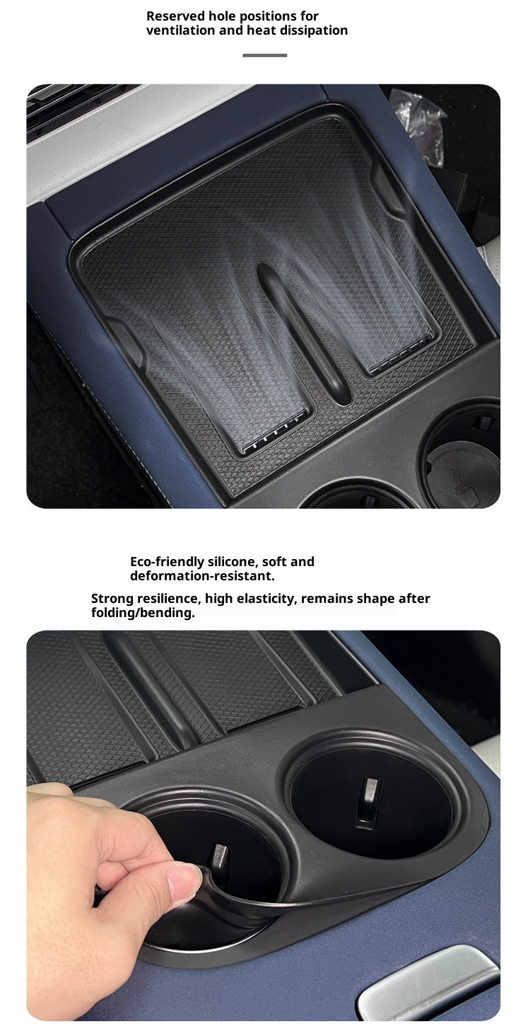 Adatto per il modello 23-25 Xpeng G6 Controllo centrale Tappetino antiscivolo in silicone per la ricarica wireless Speciale per interni auto_voghion.com