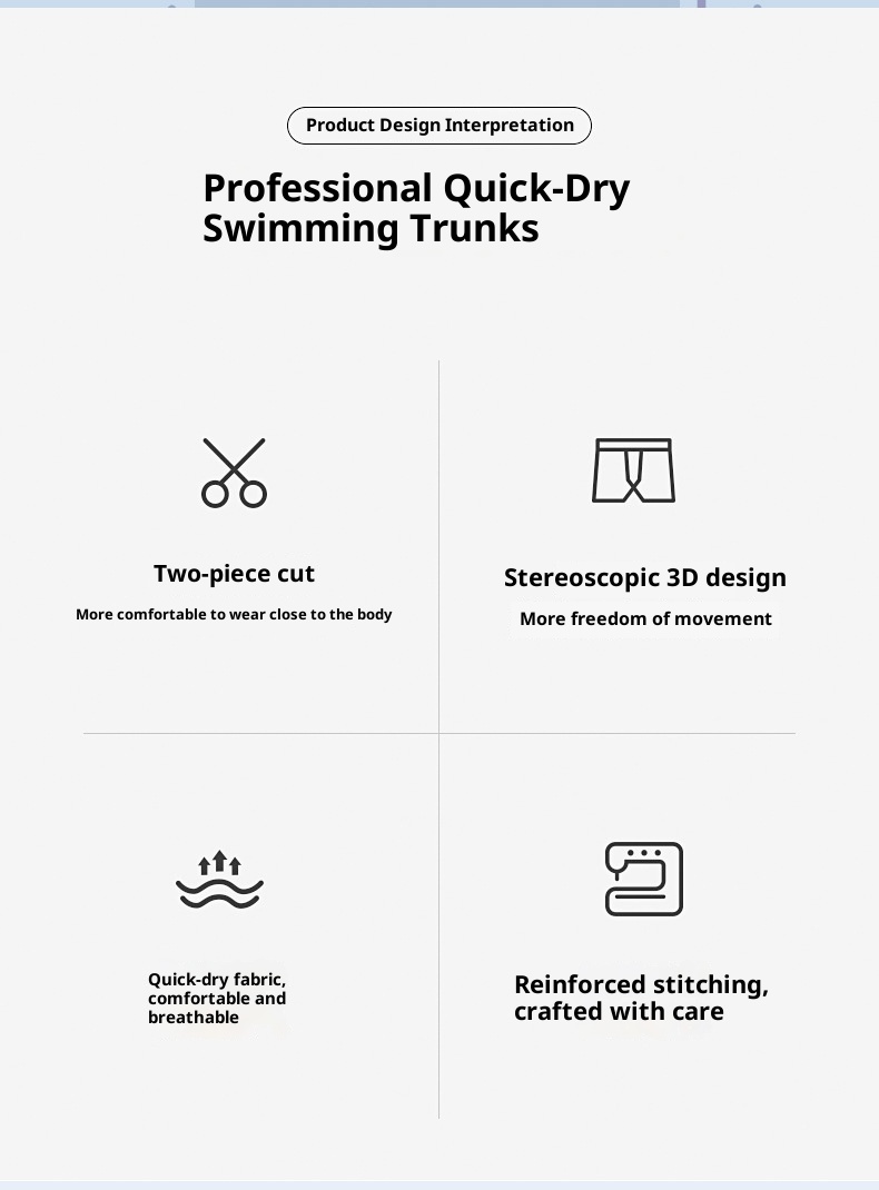 001 National Trend Neue Herren-Badehose in Übergröße mit Print, Boxershorts, schnelltrocknend, professionell_voghion.com