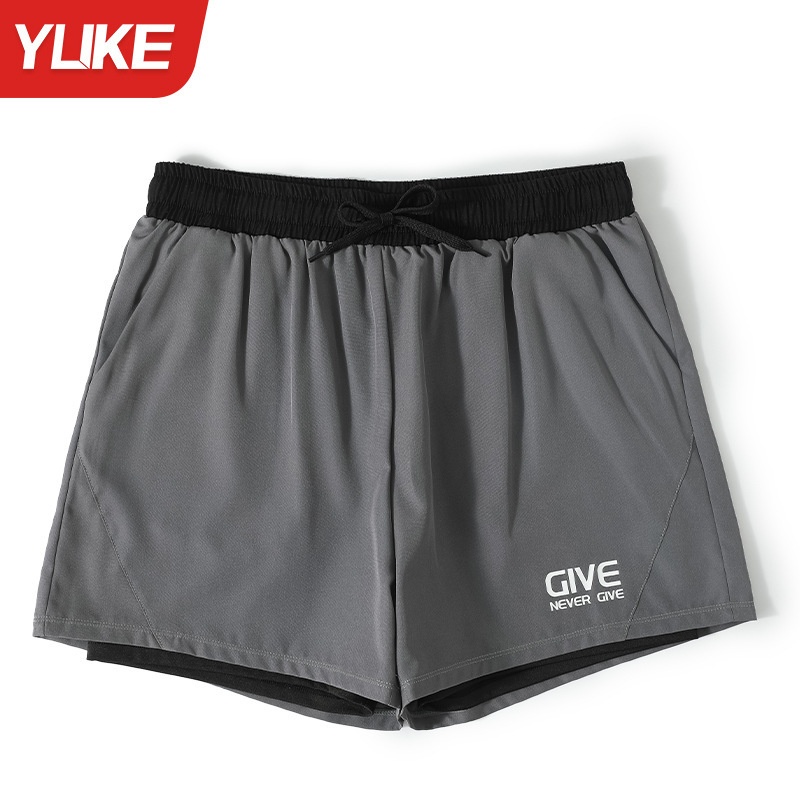 001 Men's Adult Large Size Anti-Embarrassment Double Layer Swim Trunks 2025 New Beach Shorts Swimming Gear Full Set For Men_voghion.com