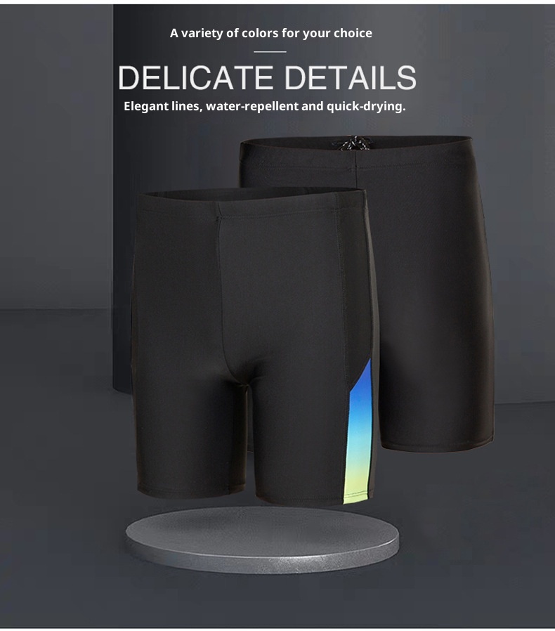 001 Sanqi Herren-Badehose, Boxershorts, lockere Passform, modisch für Studenten und Erwachsene, sexy, niedrige Taille, sportlich, Übergröße_voghion.com