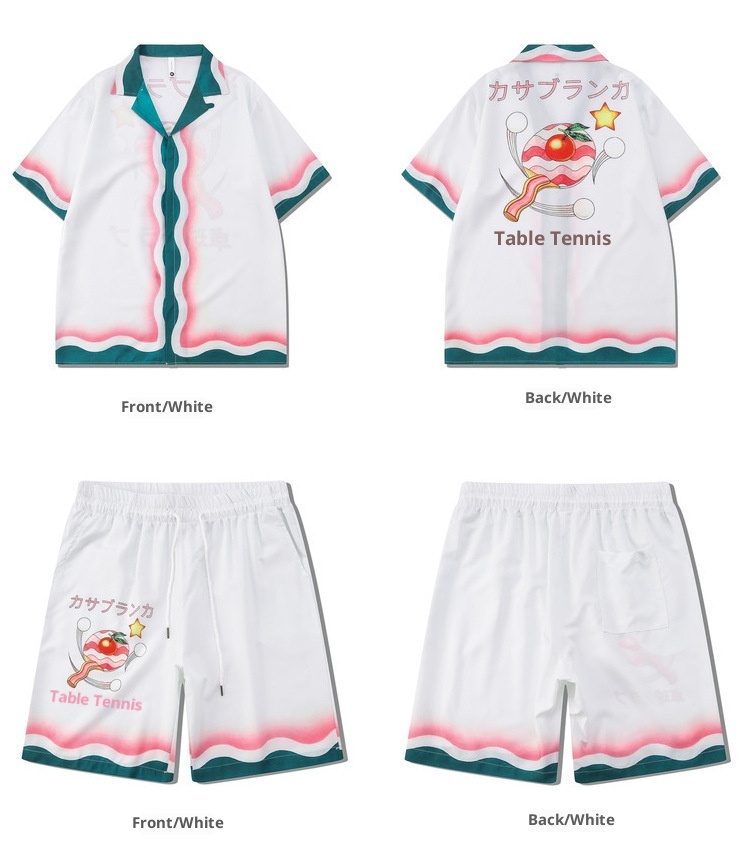 ActiveGo ActiveGo Foreign Trade Cross-Border European And American Trendy Brand Casual Short Sleeve Shirt Retro Beach Digital Print Color_voghion.com