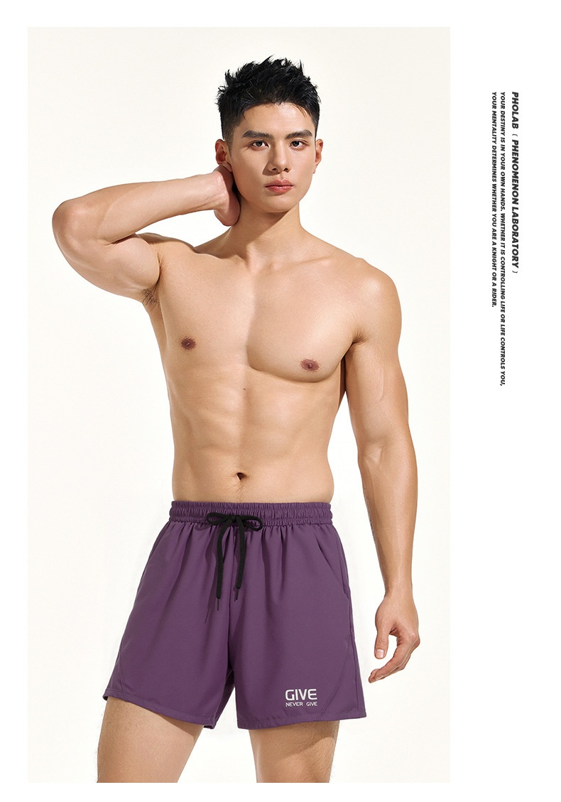 001 Men's Adult Large Size Anti-Embarrassment Double Layer Swim Trunks 2025 New Beach Shorts Swimming Gear Full Set For Men_voghion.com