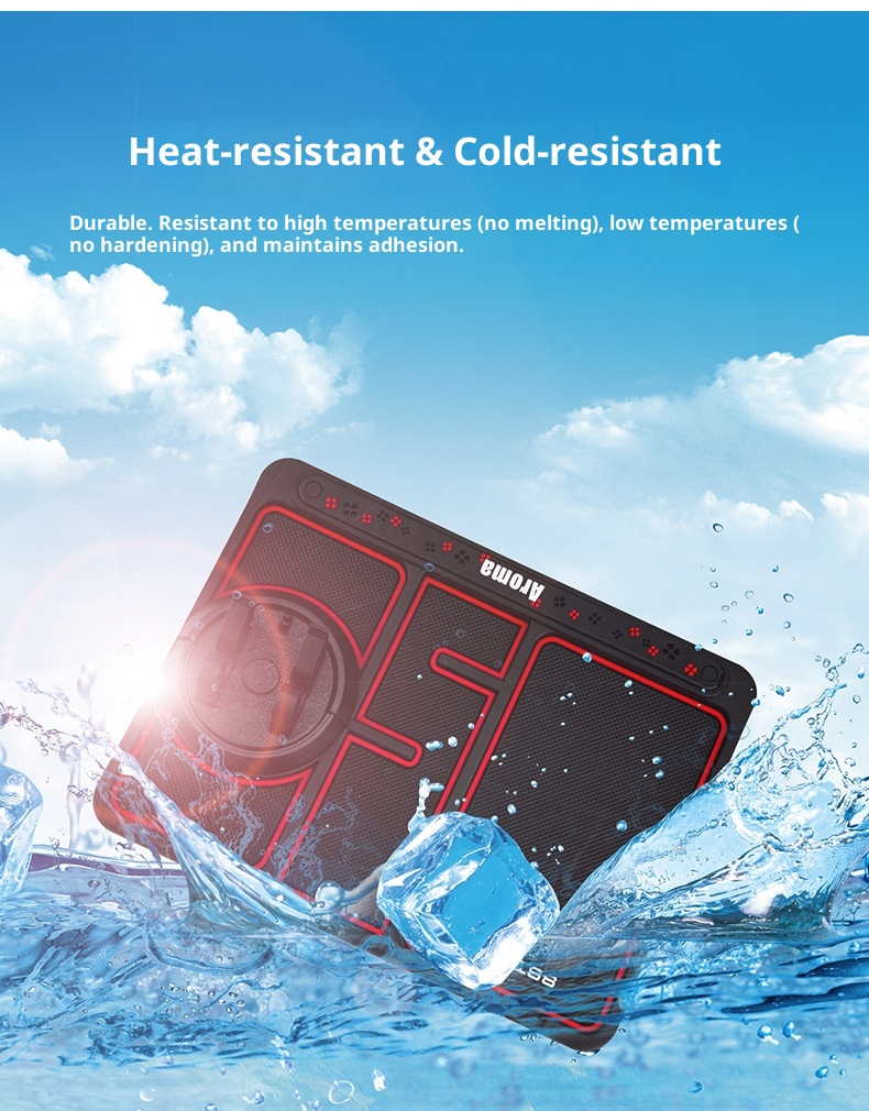 Phone Anti-Slip Mount Organizer 360 Rotating Navigation Holder Dashboard Mat Car Accessories_voghion.com