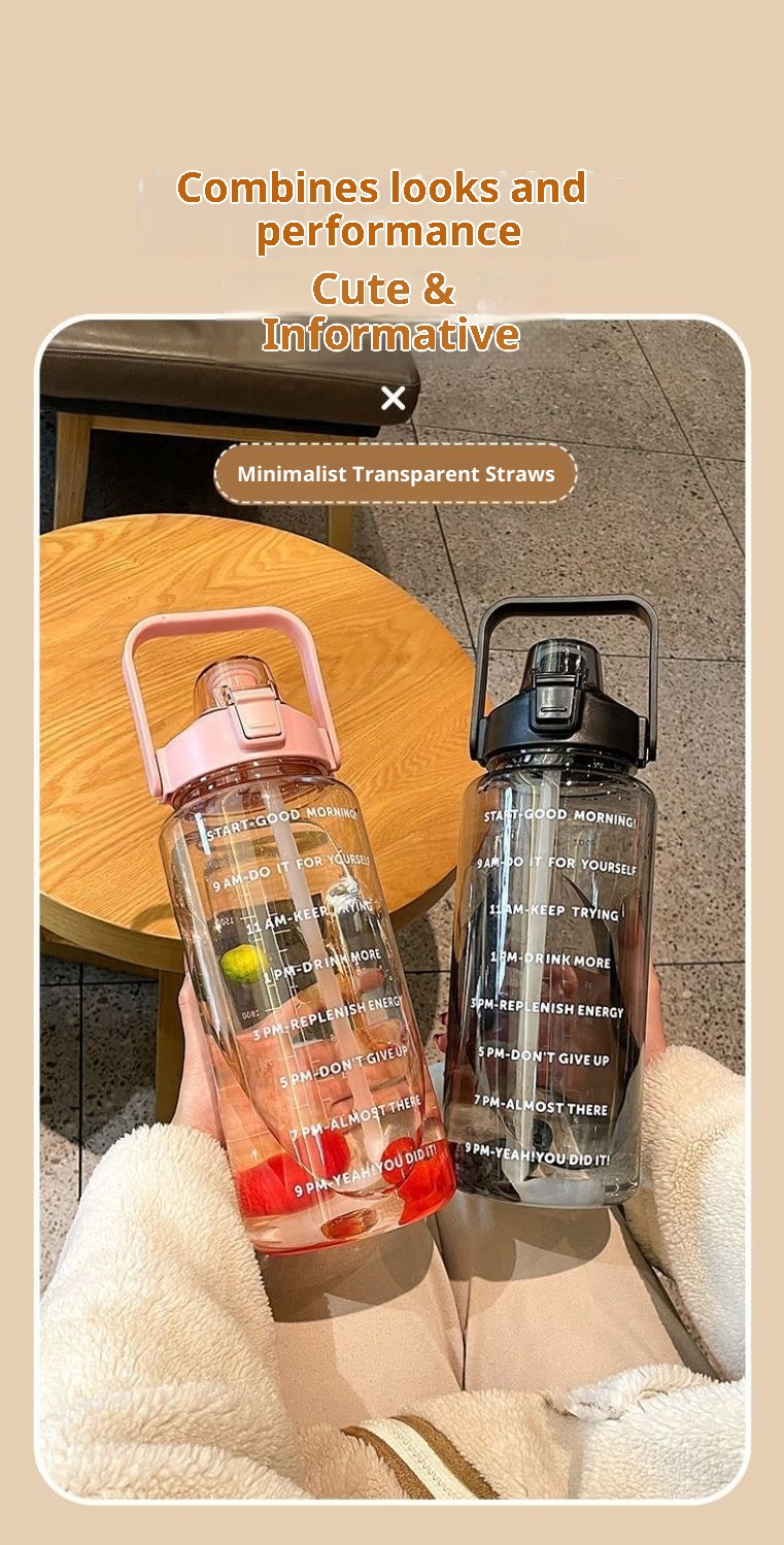 001 Cross-Border Super Large Capacity Space Cup Summer Men And Women High-End Feel 2000ml Fitness Sports Ton Bucket_voghion.com