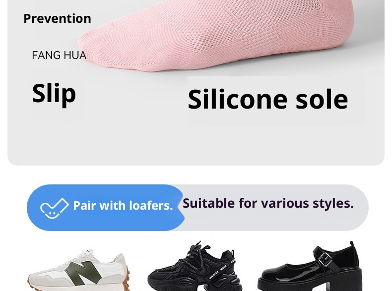 Chaussettes de sport mi-mollet en pur coton sans coutures, pour le yoga et le Pilates, en intérieur, avec silicone antidérapant et longueur idéales pour les femmes (001)._voghion.com